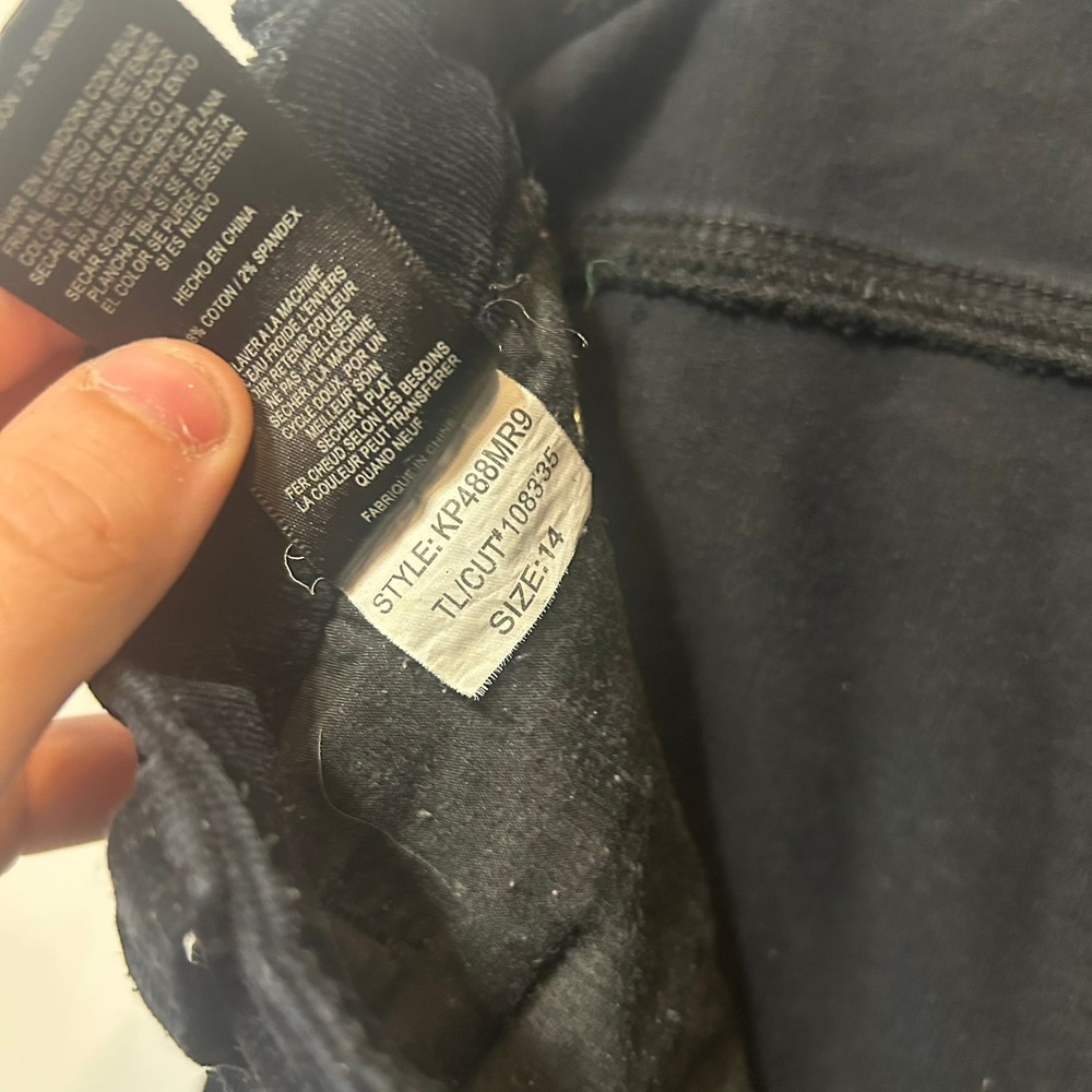 KUT from the Kloth Diana‎ Skinny Corduroy Pants Black Size 14 KP488MR9 - Picture 3 of 14